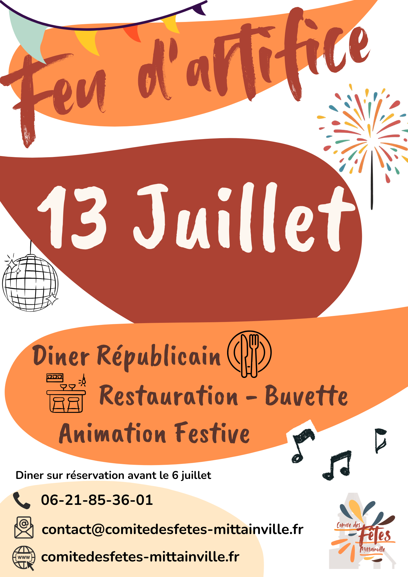 Affiche route - 13 Juillet A3